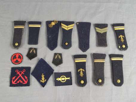 insignes France- Marine - Lot d'épaulettes, 