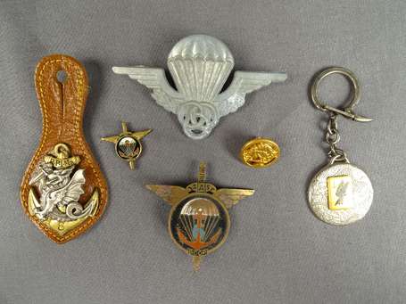 France - Lot parachutiste dont insigne 6 bccp 