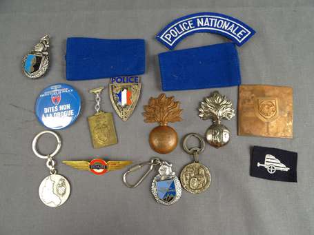 France - Lot d'insignes de la gendarmerie et 