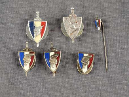 Lot de 6 insignes Légion Tricolore , différents 
