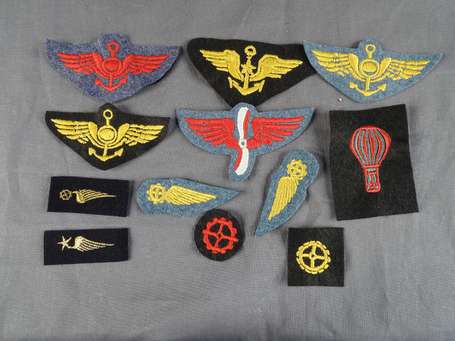 14/18 - Aviation-Lot d'insignes tissus dont 