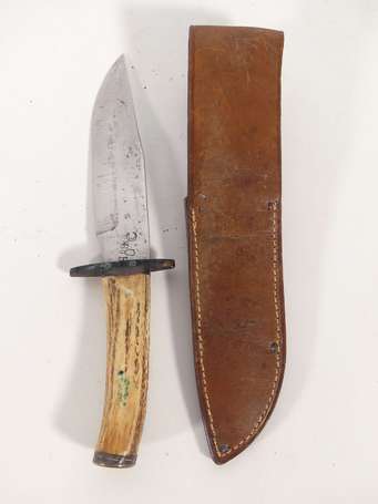 Couteau de chasse de 28 cm - lame avec marquages 