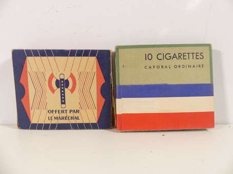 2GM - Pétain - 2 Boites vides de cigarettes - 