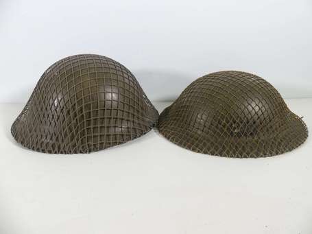 2 Casques - Belgique - modèles plats et tortue 