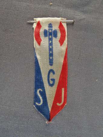 2gm - Pétain - insigne tissu SGJ , peu courant , 