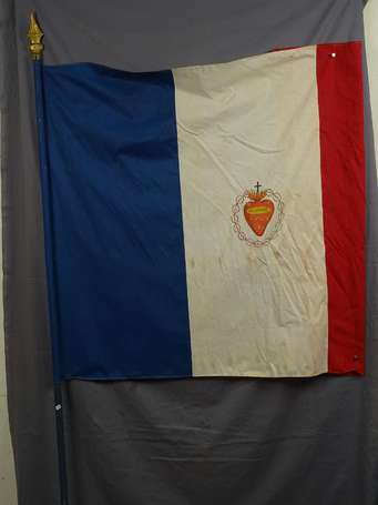 Drapeau Sacré Cœur dévotion , 1914/1918