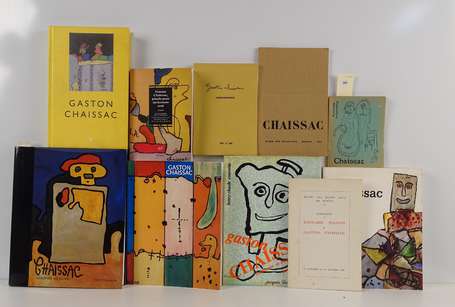Ensemble de 10 volumes concernant Gaston Chaissac 