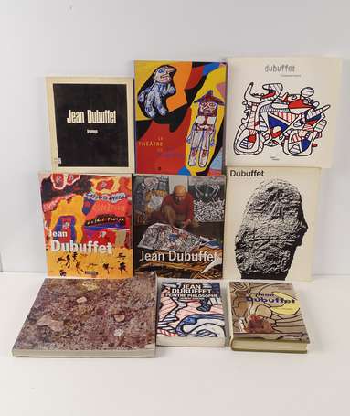 Ensemble de 9 volumes concernant Jean Dubuffet 