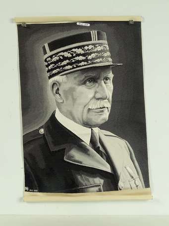 FR2GM - Pétain - Un portrait du Maréchal tissus 