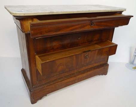 Très belle commode Louis Philippe  , dessus marbre