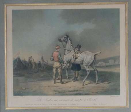 VERNET Carle (d'après) Suite de quatre gravures en