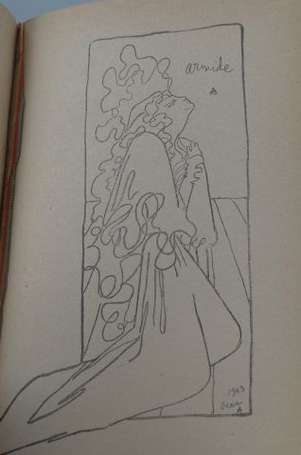 COCTEAU Jean. Renaud et Armide, NRF 1943. Envoi 