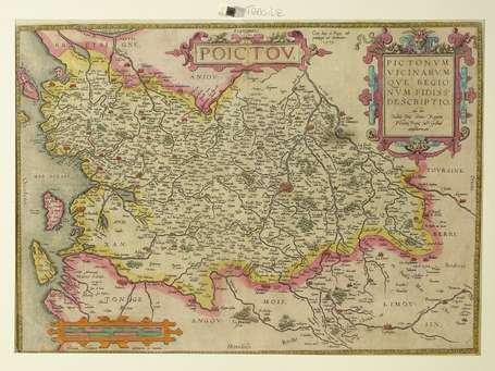 [CARTE GÉOGRAPHIQUE - POITOU] - [ORTELIUS 