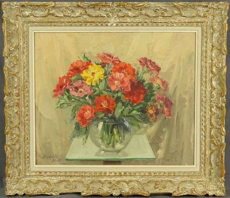 DANIELE-HOFFE Jane (1885) - Bouquet de cosmos. 