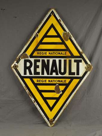 RENAULT Régie Nationale : Plaque émaillée 