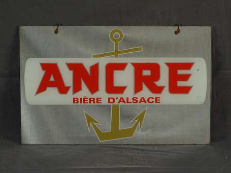 ANCRE Bière d'Alsace : Miroir publicitaire. 40 x 