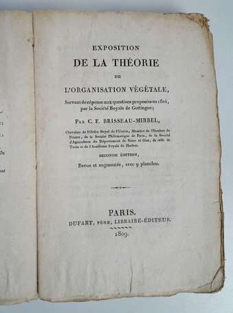 BRISSEAU-MIRBEL (C. F.) - Exposition de la Théorie