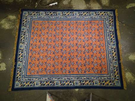 Tapis chinois (chaîne, trame et velours en, 