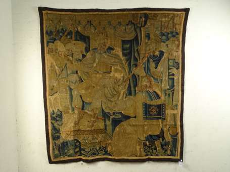 Audience du roi, tapisserie en laine, Aubusson. 