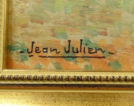 JULIEN Jean XIX-XXe - Oliveraie. Huile sur panneau