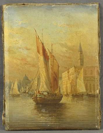FERRY G. XIX-XXe - Venise. Huile sur toile, signée