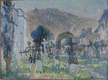 ROCHEREAU Pierre (1910-1992) Cimetière à Lehon. 