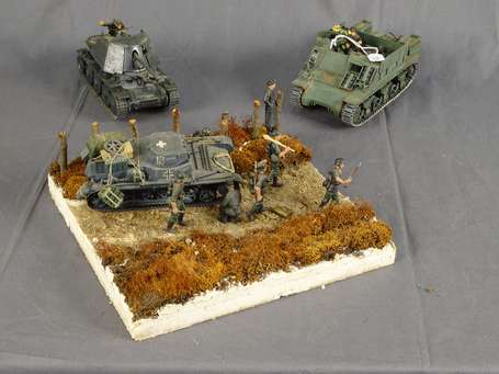 Lot diorama et maquettes militaires 