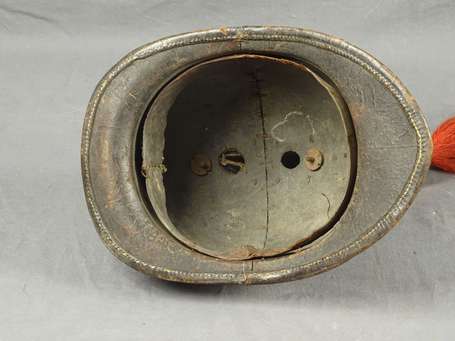 Casque d'essai infanterie 1836, en cuir, reversé 