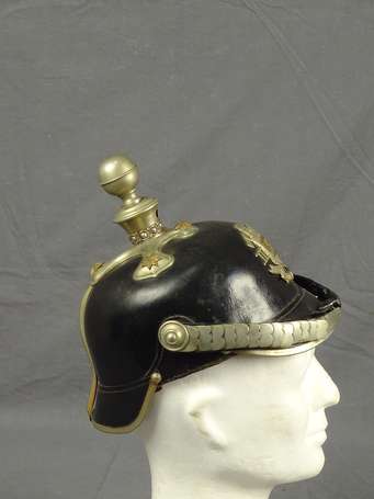 Casque à pointe, officier prusse 1895, très bel 