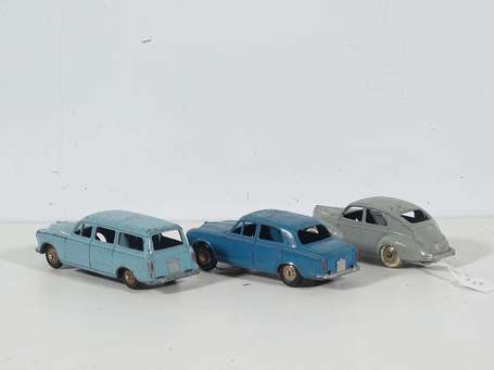 Dinky toys France - 3 voitures Peugeot - 