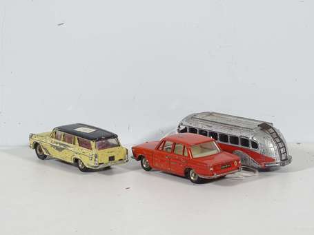 Dinky toys France - 3 voitures -Bmw/Fiat/Isobloc -
