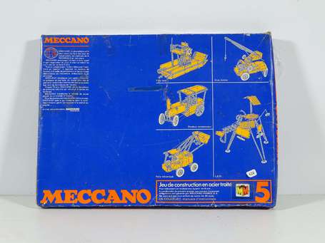 Méccano - Coffret n° 5 avec catalogue et pub - 