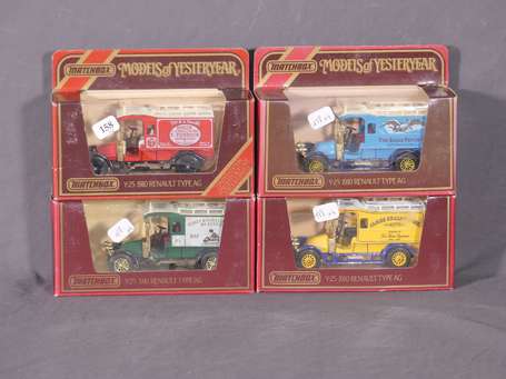 Matchbox/Lesney -4 camionnettes Rlt AG 10 - 