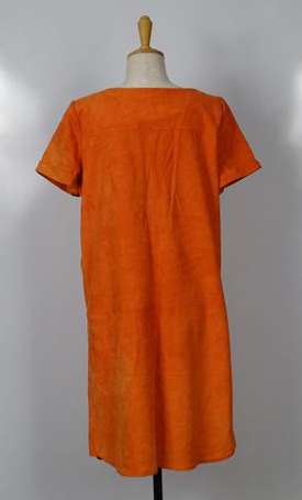 KOOKAI - Robe chasuble à manches courtes en daim 