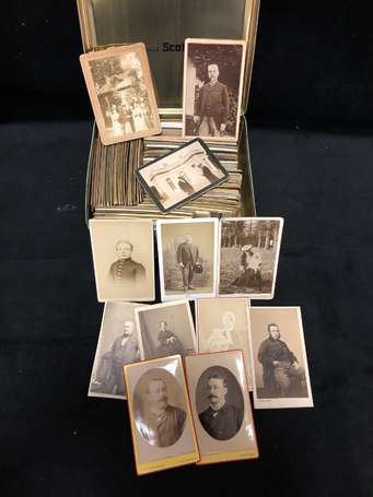 Boite de Photos CDV cabinet albumine circa 