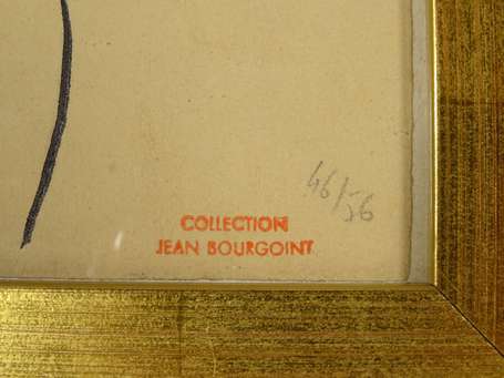 BOURGOINT Jean (1905-1966) - Couple mondain. Encre