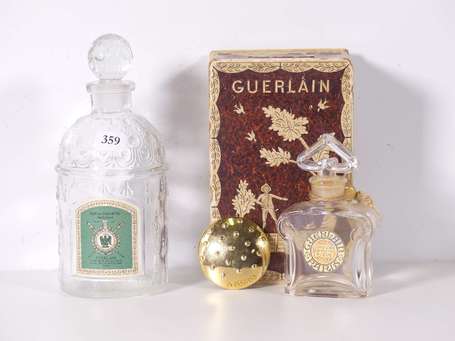 GUERLAIN - Lot comprenant un flacon Eau de Cologne