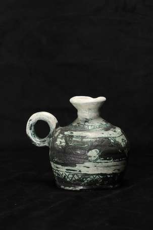 BLIN Jacques (1920-1995) - Vase à prise annulaire 