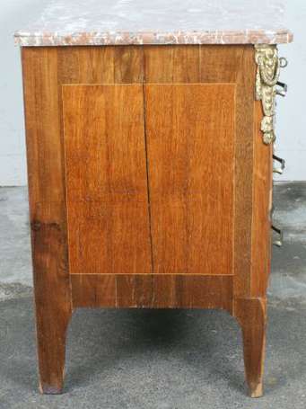 Commode en placage de palissandre et bois de rose,