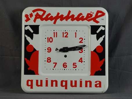 SAINT-RAPHAËL Quinquina : Horloge émaillée 