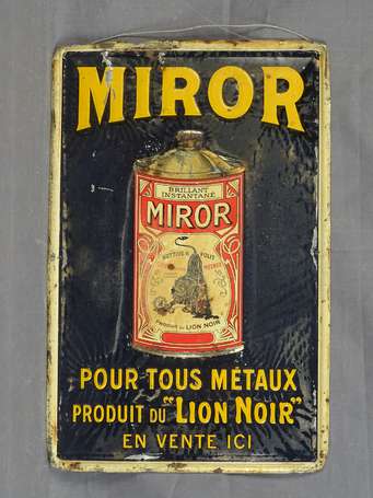 MIROR Produit Lion Noir :  Tôle lithographiée 