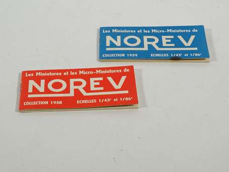 Norev - 2 catalogues - 1958 / 1959 - sans 