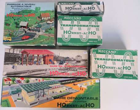 Hornby ho - Lot en boite comprenant : passage a 