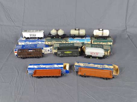 Hornby HO - Lot de 8 wagons  en boite 