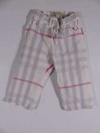 BURBERRY - Pantalon en coton à motifs tartan, la 