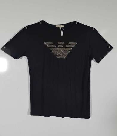 EMPORIO ARMANI - Tee-shirt à manches courtes noir 