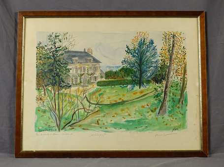 MINGUET Alexandre (1937-1996) Maison de maitre. 