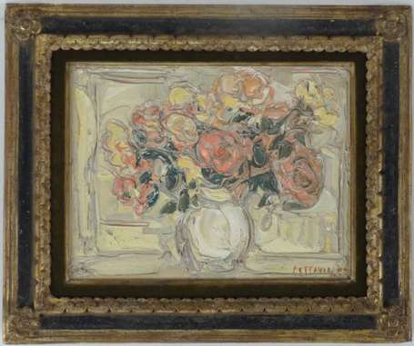 Cottavoz André 1922-2012 Bouquet de Roses Huile 