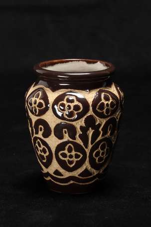 CIBOURE - Vase en grès gamme Jorraila à décor 