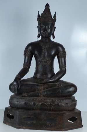 Statue de Bouddha Shakyamuni en Bronze représenté 